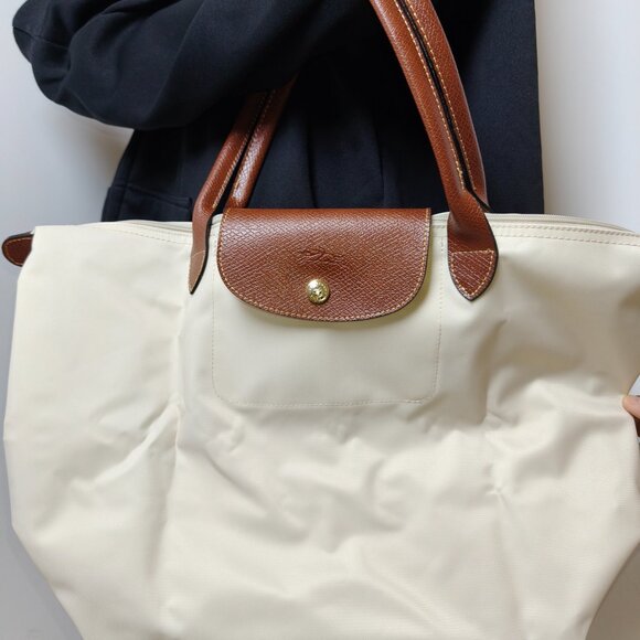 LONGCHAMP Tote Bag LE PLIAGE ORIGINAL Zipper Closure Foldable M Size PAPER NEW - Picture 3 of 8